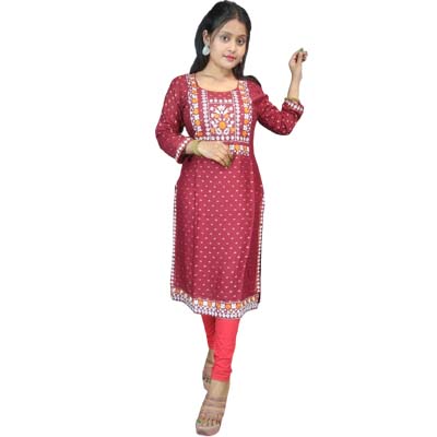 Premium quality reyan Side cut kurty 