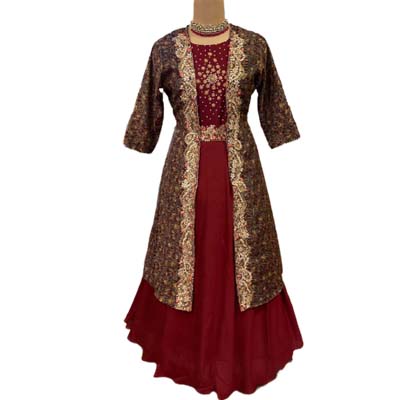 PARTY WEAR TRADITIONAL BEAUTIFUL JACKET GOWN 
