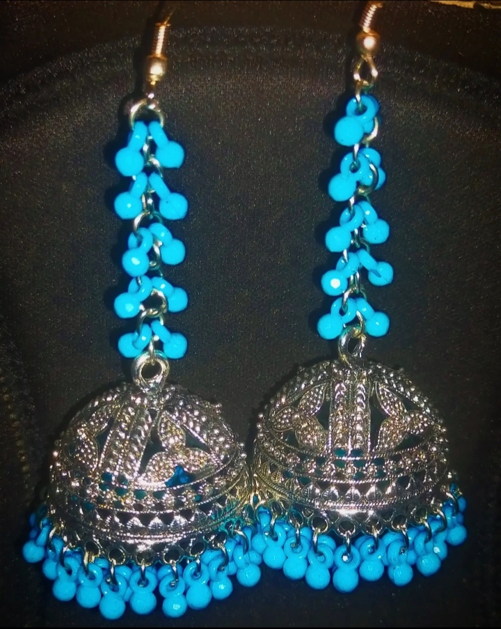 Silver Jhumka 